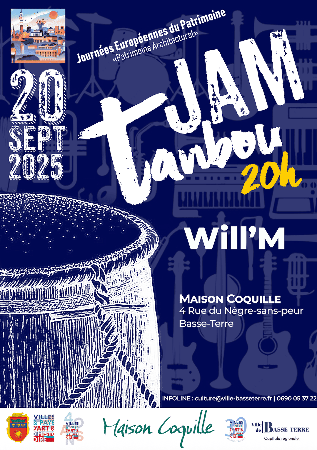 Samedi 20 septembre - JAM tanbou 